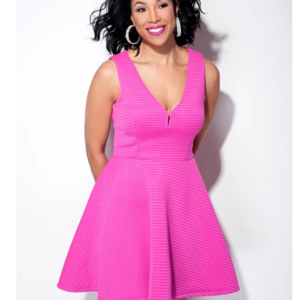 bebe Vibrant Pink Mini Dress